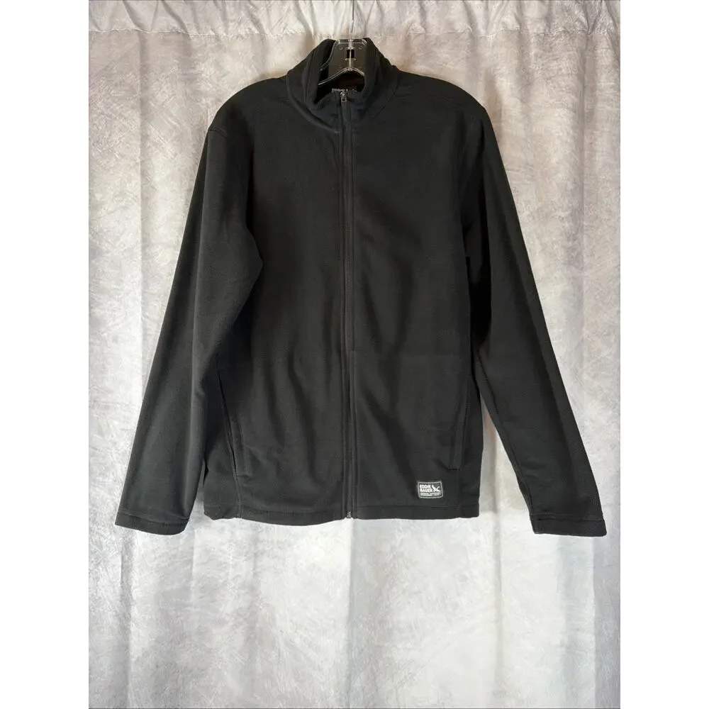 Eddie Bauer Mens Quest Full Zip Fleece Size Small Color Black NWT